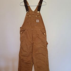 Carhartt tan overalls size 32x30